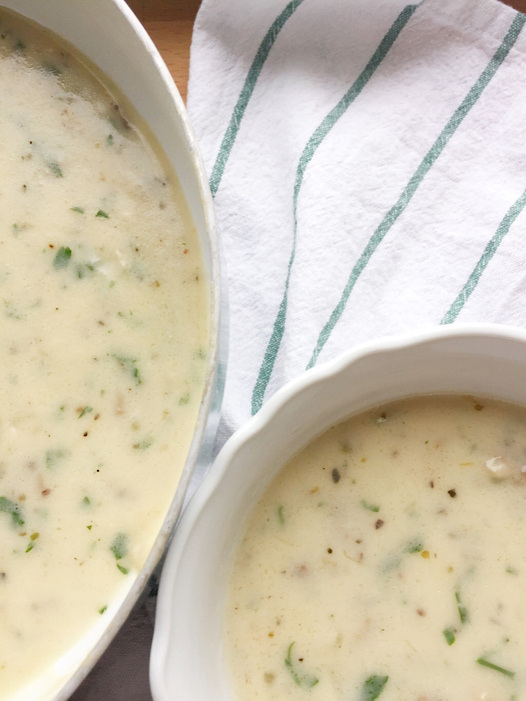 Kremalı mantar çorbası