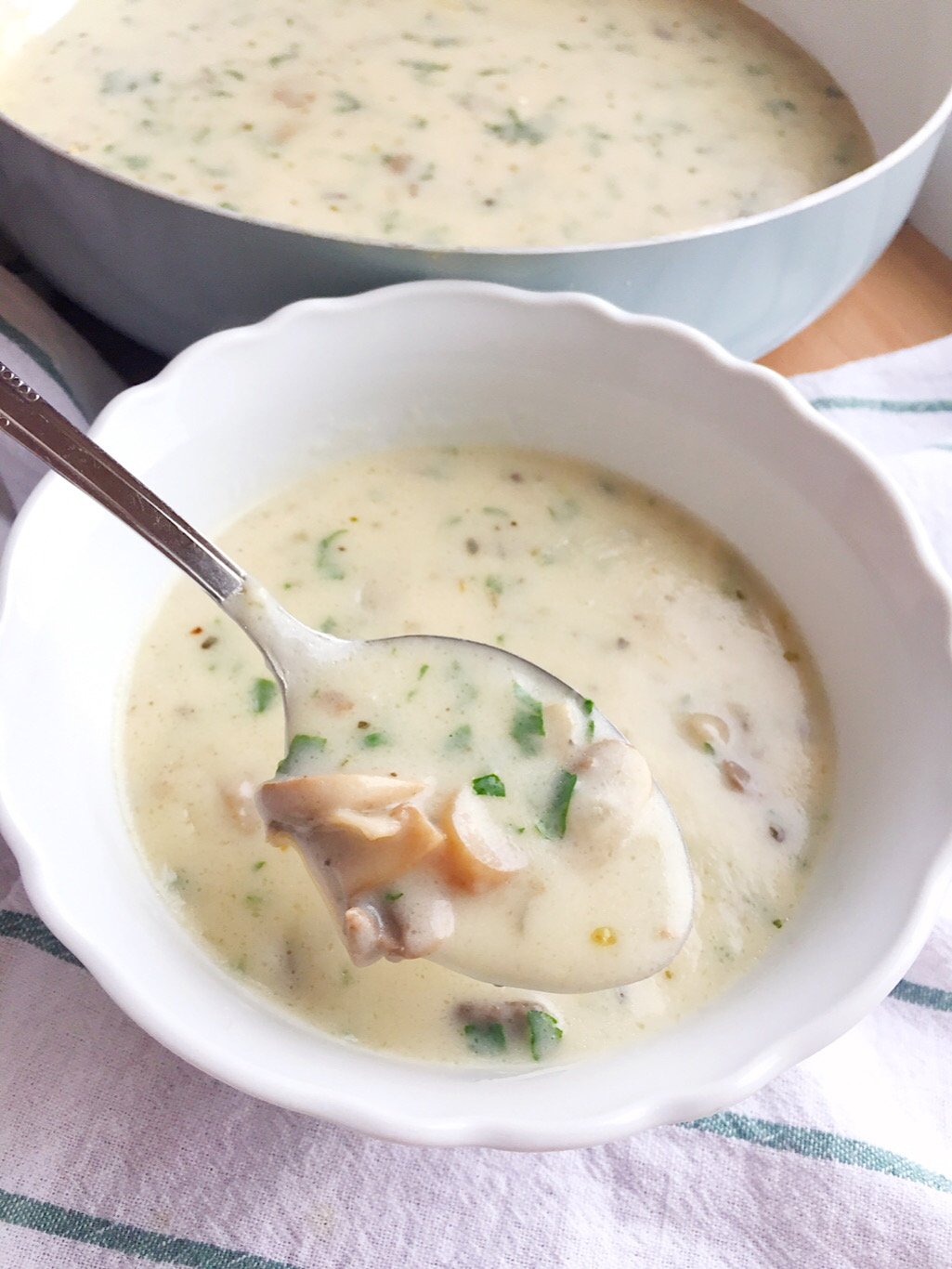 Kremalı mantar çorbası